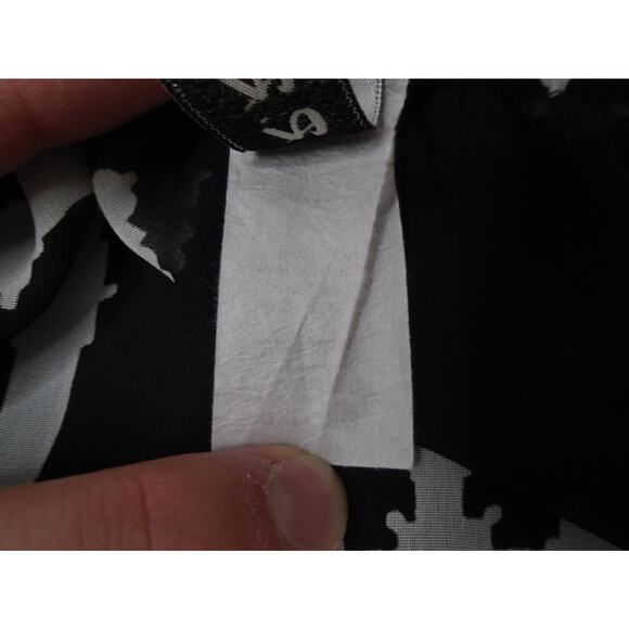 R.Rouge Sheer Black Gothic Cross Print Off the Shoulder Top Women's Size 3XL - Picture 4 of 10